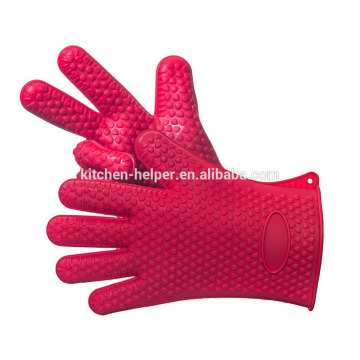 Shenzhen China Großhandel Fabrik Preis Küche rutschfeste Hitzebeständige Silikon Kochen Handschuh / beheizte Handschuhe / Grillen BBQ Handschuhe